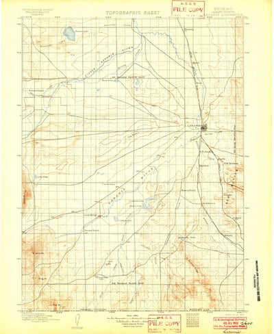 United States Geological Survey Laramie, WY (1902, 125000-Scale) digital map