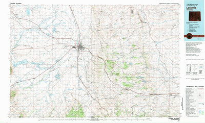 United States Geological Survey Laramie, WY (1981, 100000-Scale) digital map