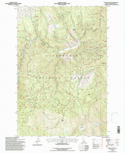 United States Geological Survey Larch Butte, ID (1994, 24000-Scale) digital map
