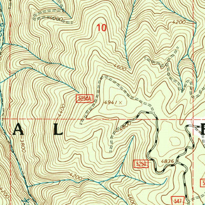 United States Geological Survey Larch Butte, ID (1994, 24000-Scale) digital map