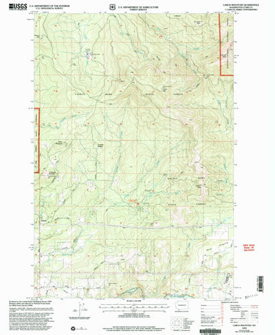 United States Geological Survey Larch Mountain, WA (2000, 24000-Scale) digital map