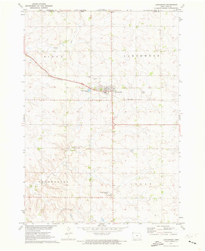 United States Geological Survey Larchwood, IA (1971, 24000-Scale) digital map