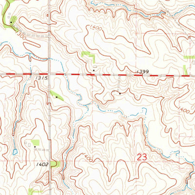 United States Geological Survey Larchwood, IA (1971, 24000-Scale) digital map