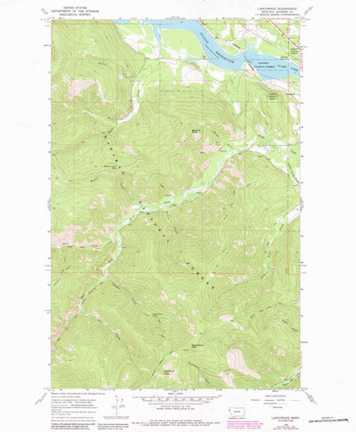 United States Geological Survey Larchwood, MT (1966, 24000-Scale) digital map