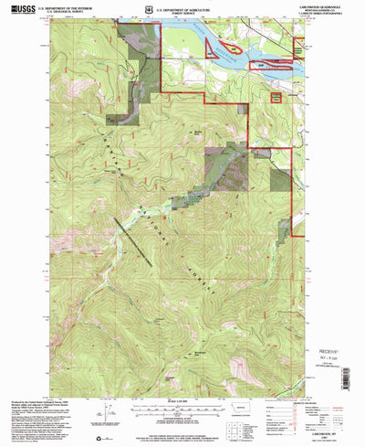 United States Geological Survey Larchwood, MT (1997, 24000-Scale) digital map