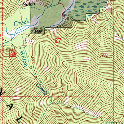 United States Geological Survey Larchwood, MT (1997, 24000-Scale) digital map