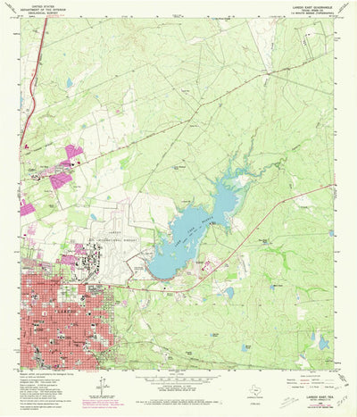 United States Geological Survey Laredo East, TX (1965, 24000-Scale) digital map