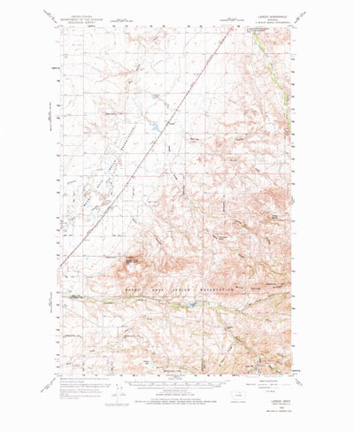 United States Geological Survey Laredo, MT (1959, 62500-Scale) digital map