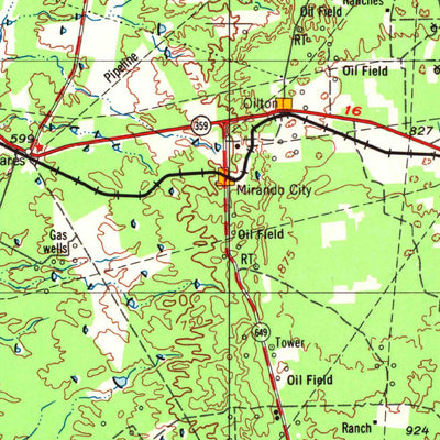 United States Geological Survey Laredo, TX (1956, 250000-Scale) digital map