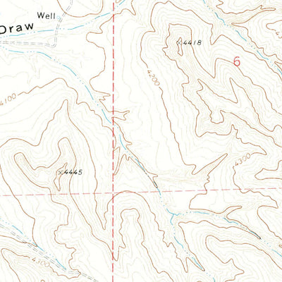 United States Geological Survey Larey Draw, WY (1971, 24000-Scale) digital map