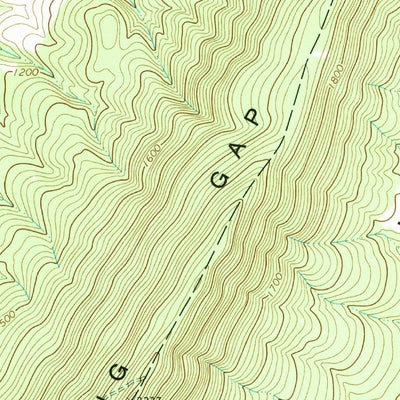 United States Geological Survey Largent, WV (1973, 24000-Scale) digital map