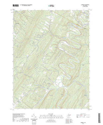 United States Geological Survey Largent, WV (2023, 24000-Scale) digital map