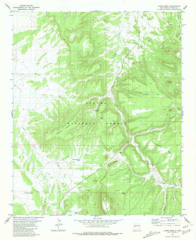 United States Geological Survey Largo Mesa, NM (1981, 24000-Scale) digital map