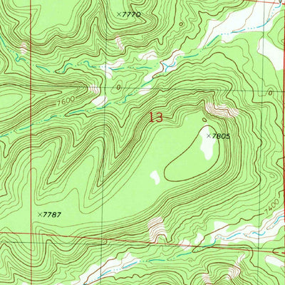 United States Geological Survey Largo Mesa, NM (1981, 24000-Scale) digital map