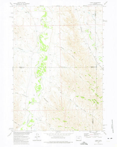 United States Geological Survey Lariat, WY (1972, 24000-Scale) digital map