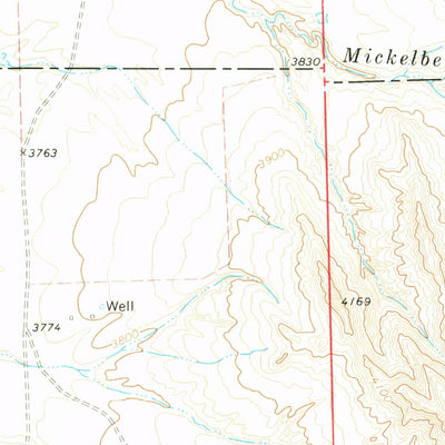 United States Geological Survey Lariat, WY (1972, 24000-Scale) digital map