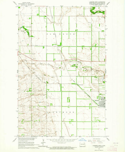 United States Geological Survey Larimore West, ND (1963, 24000-Scale) digital map