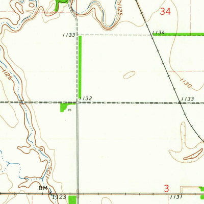 United States Geological Survey Larimore West, ND (1963, 24000-Scale) digital map