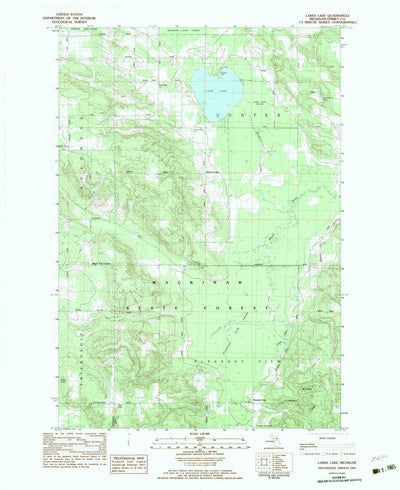 United States Geological Survey Larks Lake, MI (1982, 25000-Scale) digital map