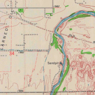 United States Geological Survey Larned, KS (1970, 24000-Scale) digital map