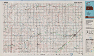 United States Geological Survey Larned, KS (1985, 100000-Scale) digital map
