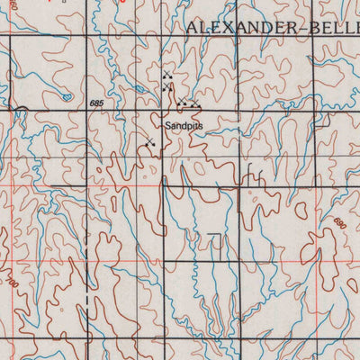 United States Geological Survey Larned, KS (1985, 100000-Scale) digital map