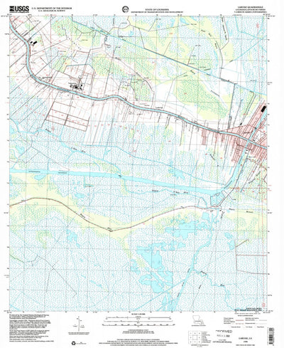 United States Geological Survey Larose, LA (1998, 24000-Scale) digital map
