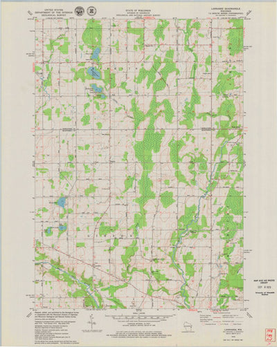 United States Geological Survey Larrabee, WI (1978, 24000-Scale) digital map