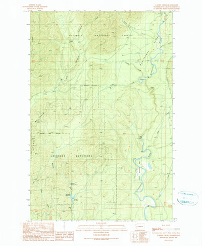 United States Geological Survey Larsen Creek, WA (1990, 24000-Scale) digital map