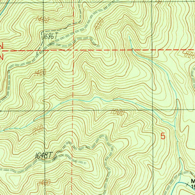 United States Geological Survey Larsen Creek, WA (1990, 24000-Scale) digital map