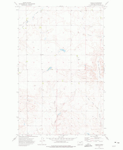 United States Geological Survey Larslan, MT (1973, 24000-Scale) digital map