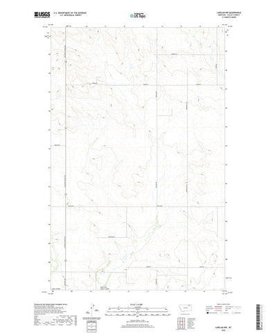 United States Geological Survey Larslan NW, MT (2020, 24000-Scale) digital map