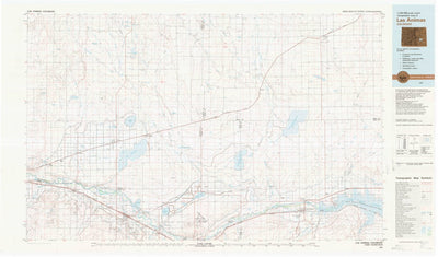 United States Geological Survey Las Animas, CO (1981, 100000-Scale) digital map