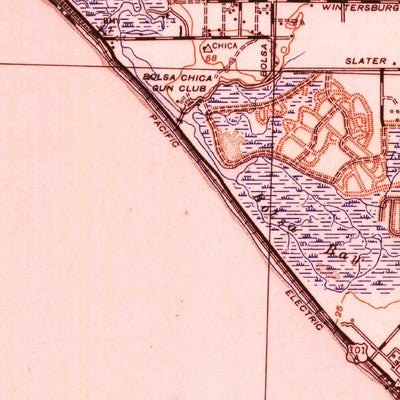 United States Geological Survey Las Bolsas, CA (1943, 62500-Scale) digital map