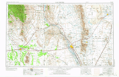 United States Geological Survey Las Cruces, NM-TX (1955, 250000-Scale) digital map