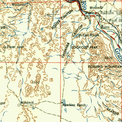 United States Geological Survey Las Cruces, NM-TX (1958, 250000-Scale) digital map