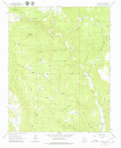 United States Geological Survey Las Tablas, NM (1963, 24000-Scale) digital map