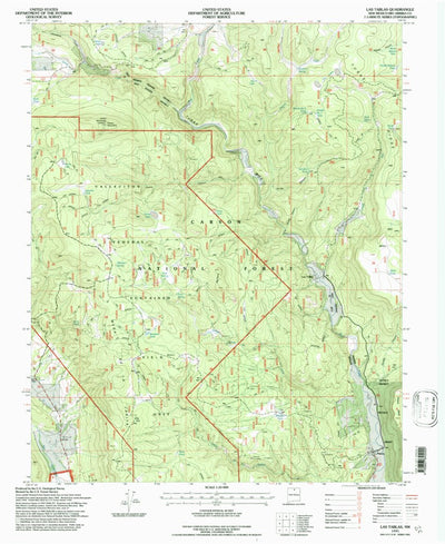 United States Geological Survey Las Tablas, NM (1995, 24000-Scale) digital map