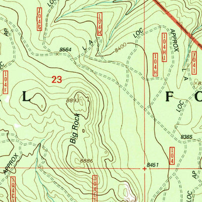 United States Geological Survey Las Tablas, NM (1995, 24000-Scale) digital map