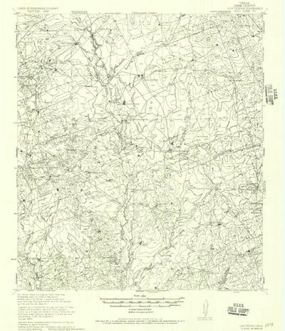 United States Geological Survey Las Tiendas, TX (1956, 62500-Scale) digital map