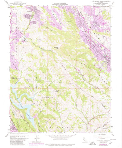 United States Geological Survey Las Trampas Ridge, CA (1959, 24000-Scale) digital map