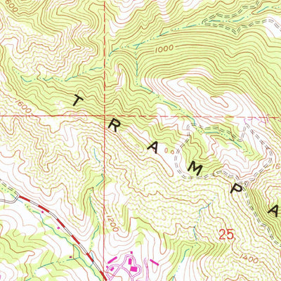 United States Geological Survey Las Trampas Ridge, CA (1959, 24000-Scale) digital map