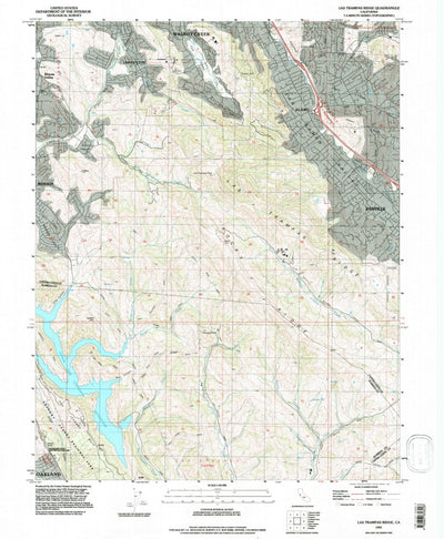 United States Geological Survey Las Trampas Ridge, CA (1993, 24000-Scale) digital map