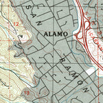 United States Geological Survey Las Trampas Ridge, CA (1993, 24000-Scale) digital map