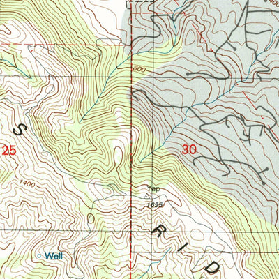 United States Geological Survey Las Trampas Ridge, CA (1995, 24000-Scale) digital map