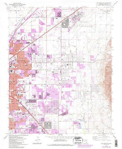 United States Geological Survey Las Vegas NE, NV (1967, 24000-Scale) digital map