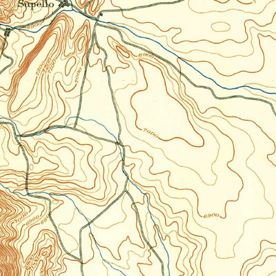 United States Geological Survey Las Vegas, NM (1889, 125000-Scale) digital map