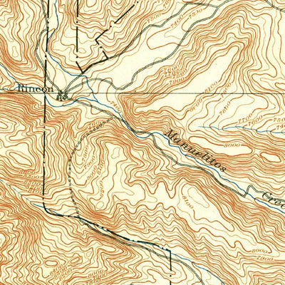 United States Geological Survey Las Vegas, NM (1889, 125000-Scale) digital map