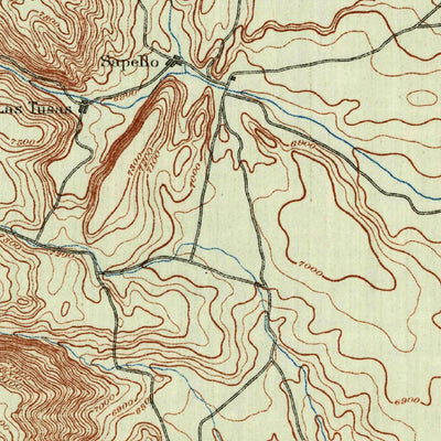 United States Geological Survey Las Vegas, NM (1891, 125000-Scale) digital map