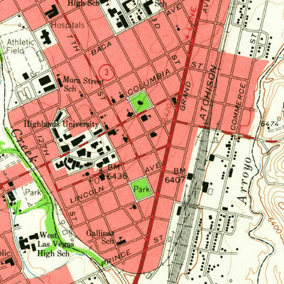 United States Geological Survey Las Vegas, NM (1963, 24000-Scale) digital map